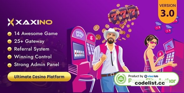 Xaxino v3.8 - Ultimate Casino Platform - nulled