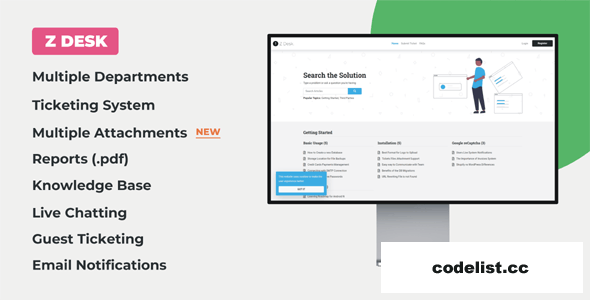Z Desk v3.0 - Support Tickets System with Knowledge Base and…