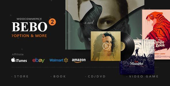BEBO V2.0.4 - BOOK ISSUE CD/DVD STORE PUBLISH LIBRARY WP
