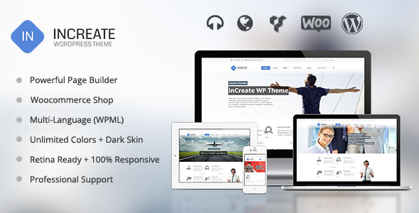 INCREATE V1.1.7 - RESPONSIVE MULTIPURPOSE WORDPRESS THEME
