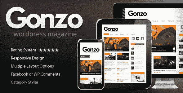 GONZO V1.8.2 - THEMEFOREST CLEAN, RESPONSIVE WP MAGAZINE