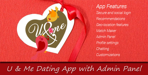 You and Me Dating App with Admin Panel