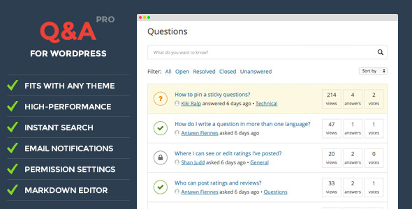 DW Question & Answer Pro v1.1.3 - WordPress Plugin