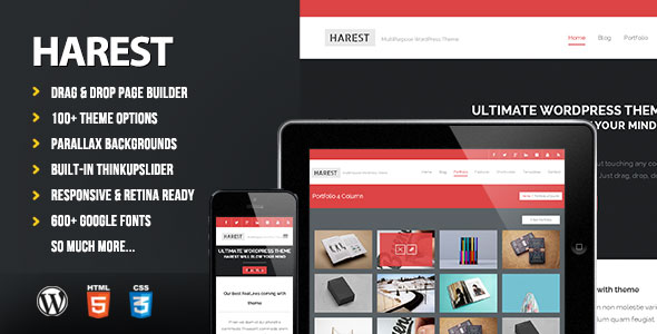 HAREST - RESPONSIVE MULTI-PURPOSE THEME