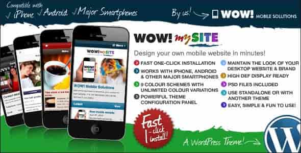 WOW! MYSITE WORDPRESS THEMEFOREST MOBILE THEME