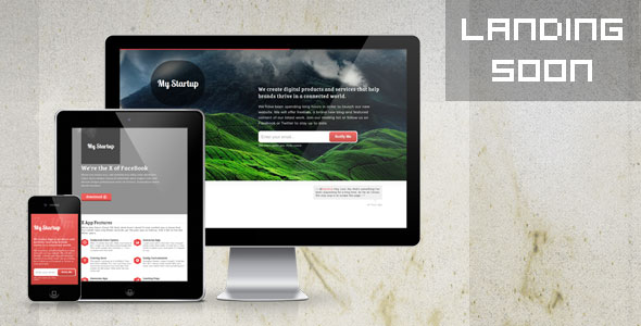 Landing Soon - Themeforest Premium Theme