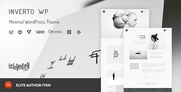 INVERTO WP V1.5 - MINIMAL WORDPRESS THEME