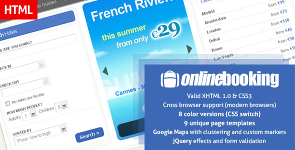 Online Booking - Themeforest Premium Theme