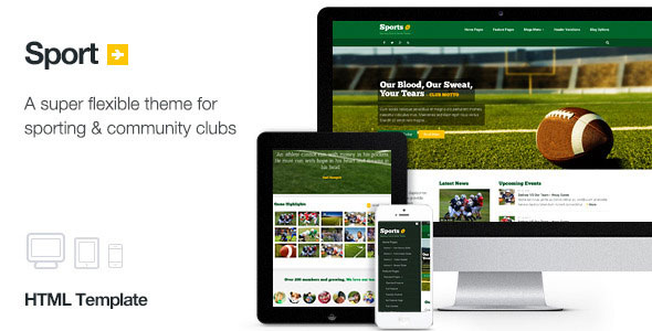 Sport - Themeforest Sporting Club HTML Template