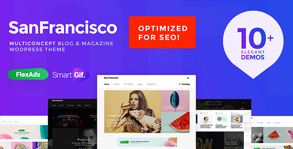 SANFRANCISCO - MULTICONCEPT BLOG & MAGAZINE WORDPRESS THEME