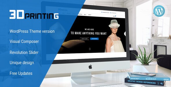 3D Printing v1.0 – Elegant 3D Print & Scan WordPress Theme