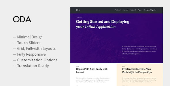 ODA V1.02 - WORDPRESS RESPONSIVE THEME