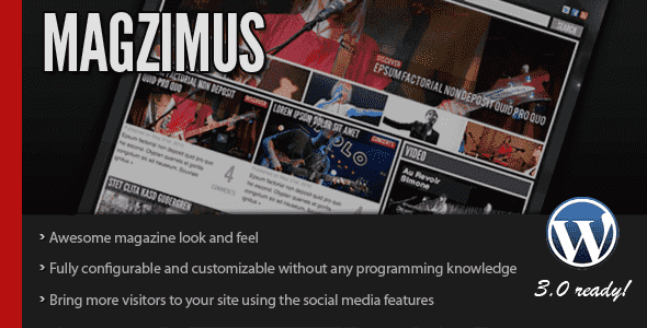 MAGZIMUS V1.4.3 THEMEFOREST BLOG & MAGAZINE WP THEME