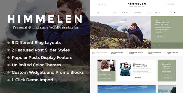 HIMMELEN - PERSONAL WORDPRESS BLOG THEME