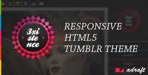 3xistence - Themeforest Responsive Tumblr Theme