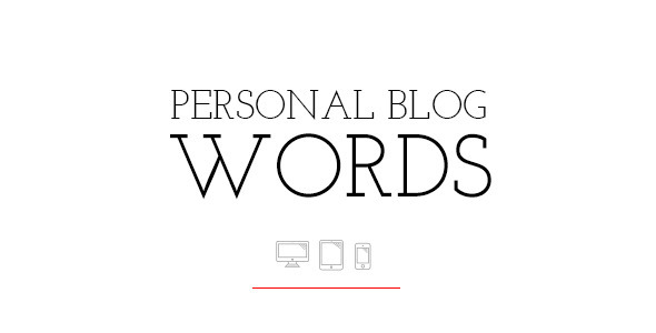 WORDS V1.0.6 - PERSONAL BLOG THEME