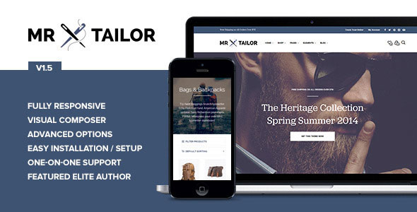 MR. TAILOR V1.5 - RESPONSIVE WOOCOMMERCE THEME
