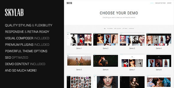 SKYLAB V2.1.0 - PORTFOLIO / PHOTOGRAPHY WORDPRESS THEME