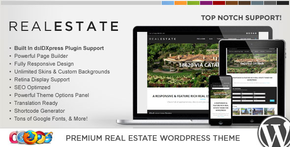 WP PRO REAL ESTATE 5 V1.3.9 - RESPONSIVE WORDPRESS THEME