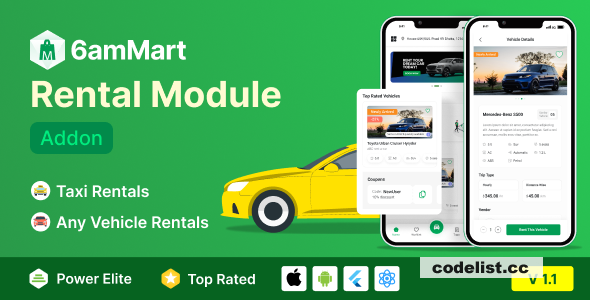 6amMart Car Rental Module Addon v1.6