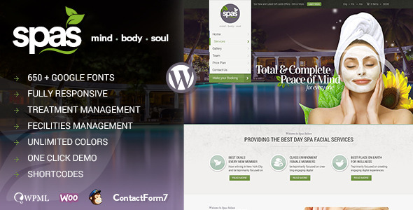 SPAS - HEALTH AND BEAUTY WORDPRESS THEME