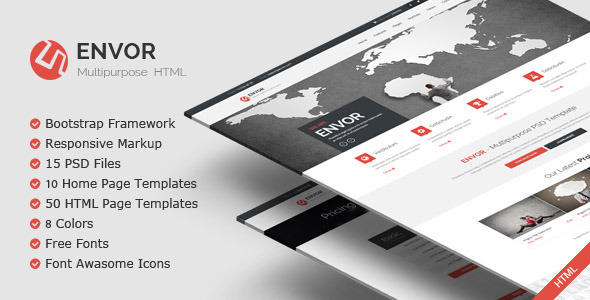 Envor - Themeforest Fully Multipurpose Template