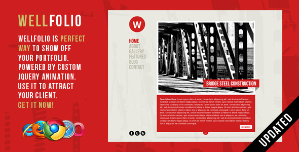 Wellfolio - Themeforest Perfect Minimalist Portfolio Template