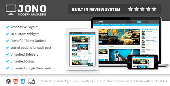 JONO V2.7 - RESPONSIVE WORDPRESS MAGAZINE THEME