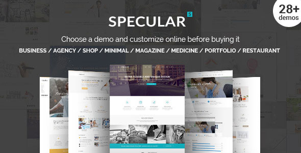 SPECULAR V1.8 - RESPONSIVE MULTI-PURPOSE BUSINESS THEME