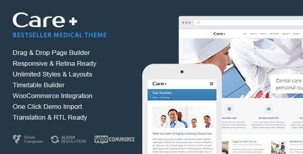 CARE V4.1.8 - MEDICAL AND HEALTH BLOGGING WORDPRESS THEME