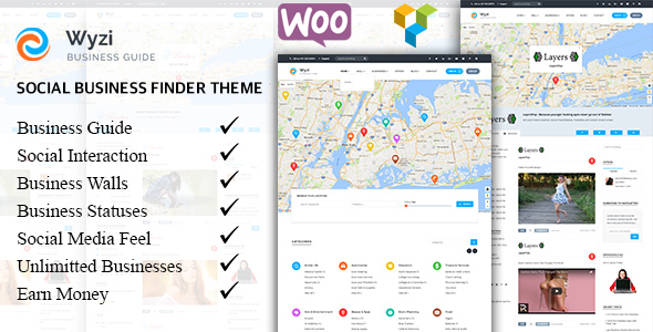 WYZI V1.0.5 - SOCIAL BUSINESS FINDER WORDPRESS DIRECTORY THEME