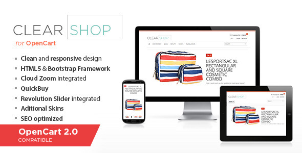 CLEARSHOP - THEMEFOREST RESPONSIVE OPENCART THEME