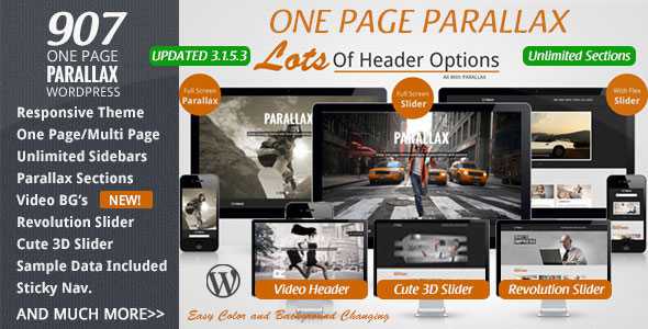 907 v3.1.4 - Responsive WP One Page Parallax