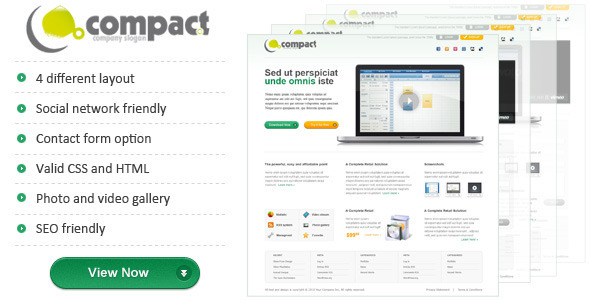 Themeforest Compact Landing Page