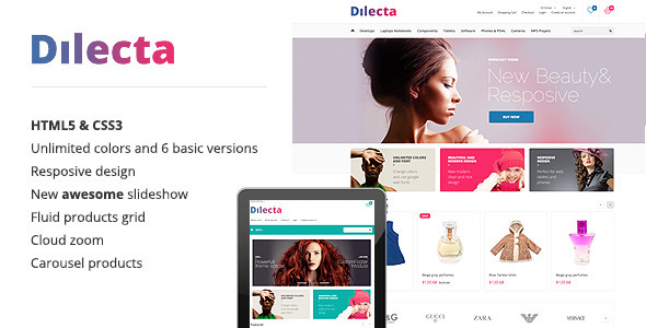 DILECTA THEMEFOREST RESPONSIVE OPENCART THEME