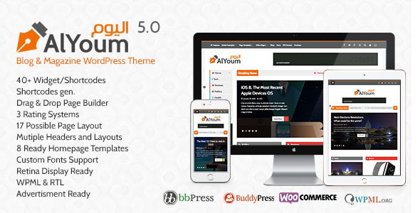 ALYOUM V5.4 - RETINA MAGAZINE & BLOG WORDPRESS THEME
