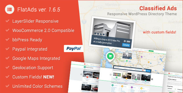 FLATADS V1.9- CLASSIFIED ADS WORDPRESS THEME