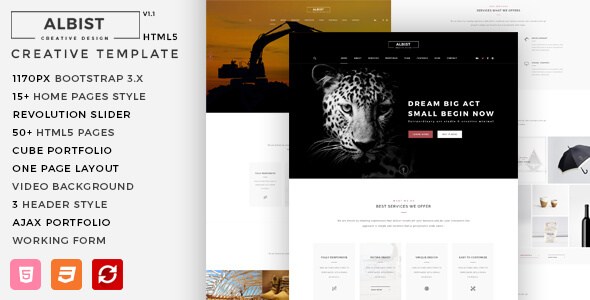 ALBIST v1.0 – Creative Multipurpose HTML5 & CSS3 Template