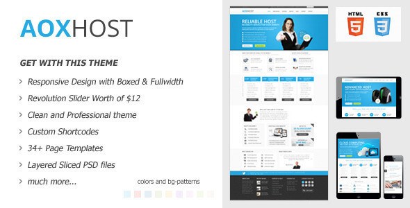 AOX HOST v1.5.1 – A Professional Hosting Theme + WHMCS