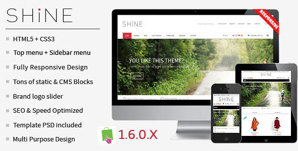 SHINE – THEMEFOREST RESPONSIVE PRESTASHOP THEME