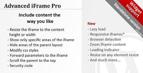 Advanced iFrame Pro v7.5.6 – iFrame Generator WordPress plugin