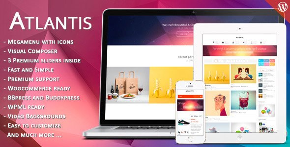 Atlantis v1.4.1 – Multi-Purpose Corporate WordPress Theme