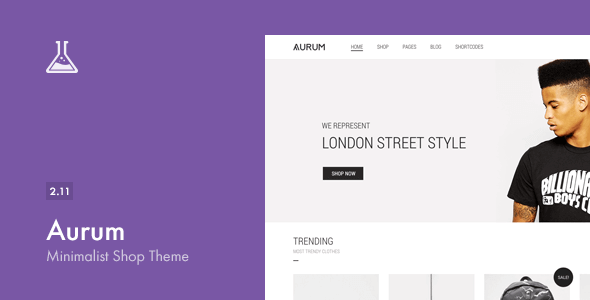 Aurum v2.11 – WP Responsive Minimalist Shopping Theme