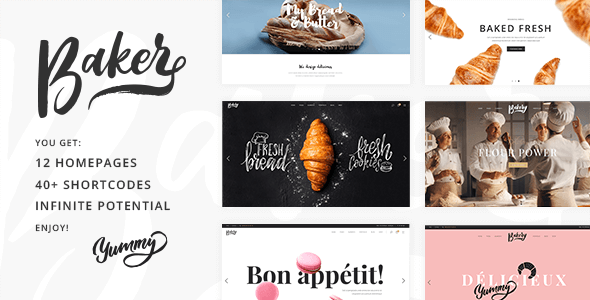 Baker v1.2 – A Fresh WordPress Theme for Bakeries Shops