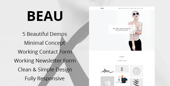 Beau v1.0 – Minimal Portfolio / Agency HTML5 Theme