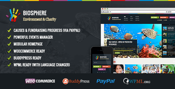 Biosphere v1.1.2 – WordPress Environmental & Charity Theme