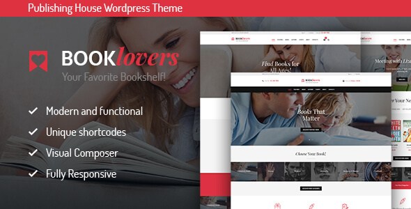 Booklovers – Publishing House & Book Store WP Theme