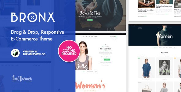 Bronx v1.4.6 – Responsive Drag & Drop WooCommerce WP Theme