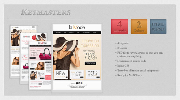 La Mode - Themeforest email template