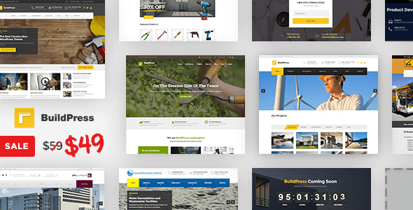 BuildPress v5.3.1 – WP Multi-purpose Construction & Landscape Theme
